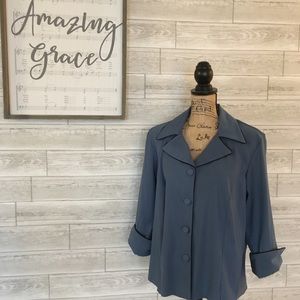 Dress Barn Woman piped-trim jacket